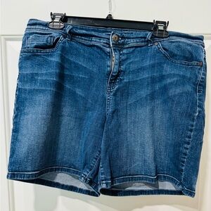 Liz Claiborne Dark Blue Denim Jean Shorts